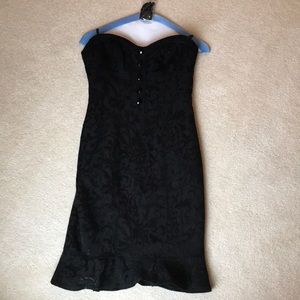 BEBE Black Paisley Dress